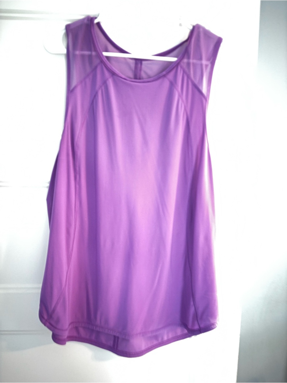 lululemon athletica Purple Mesh-Panel Athletic Tank